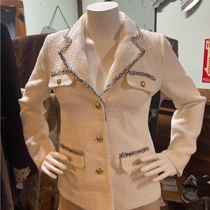 Talbots White Blazer Size 4